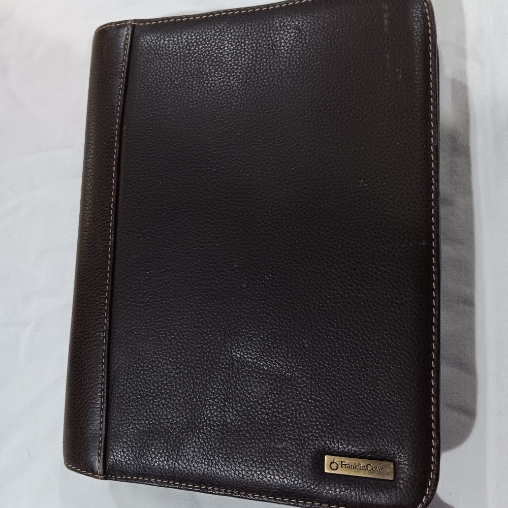 Franklin Covey Men's Black Leather Bag